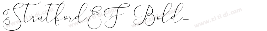 StratfordEF Bold字体转换
